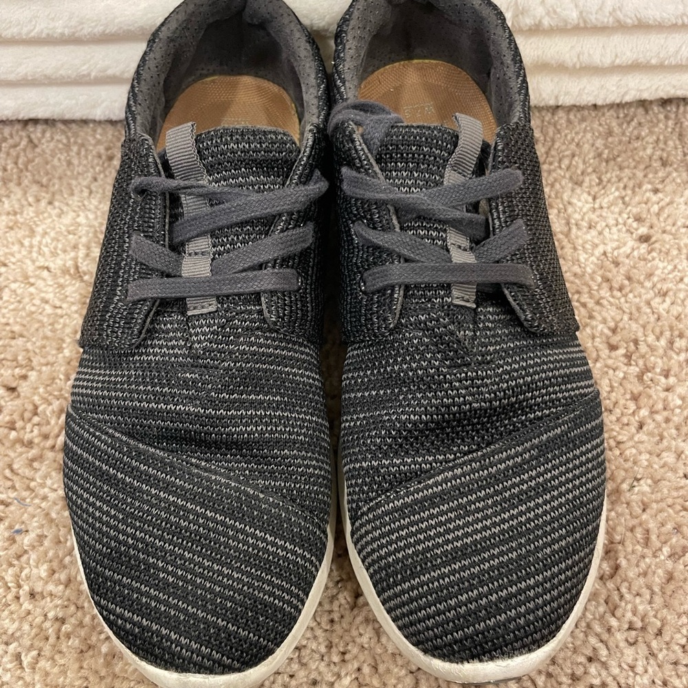 Toms Charcoal and White Women's Sneakers